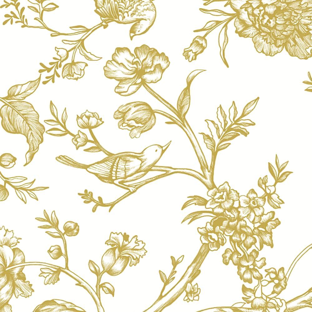 Safiyya Peel and Stick Wallpaper Vintage Floral Contact Paper 17.3" x 78.7" Wall Paper Renter Friendly Self Adhesive Removable Wallpaper for Bathroom Vinyl