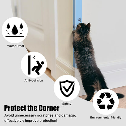 Wall Corner Protector, Walls Edge Protector，Self-Adhesive Wall Corner Guards,PVC Double Side Edge Protector， Furniture Stairs Guard (Gray 2PCS 90cm/35.4in)