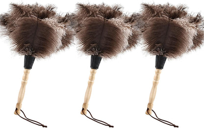 Extendable Cleaning Duster 94 Inch - Long Telescoping Ostrich Feather Dusters with Stainless Steel Extension Pole for High Ceiling Fan, High Ceilings,Roof Dusting