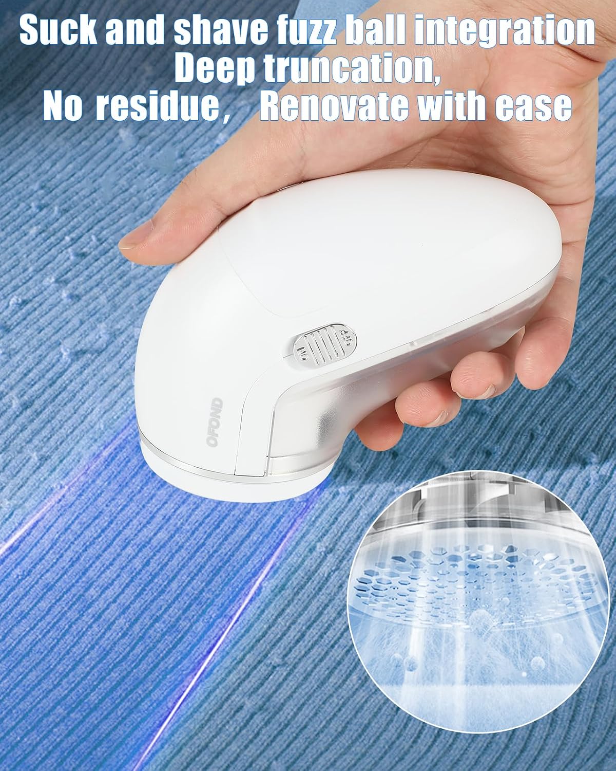 Lint Remover,Fabric Shaver for Clothes,Electric Lint Shaver Rechargeable Long-Lasting Battery,Portable Clothes Shaver Pill Remover,Large Shaving Area 2 Speeds Effortlessly Cut Fuzz Ball Pilling