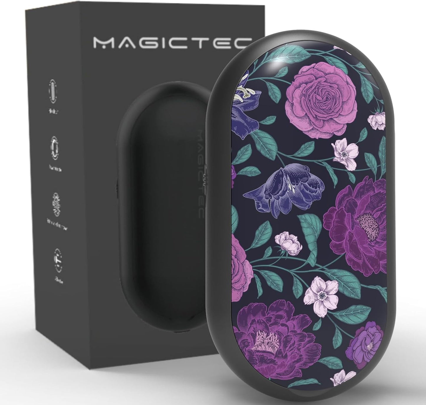 Rechargeable Fabric Shaver, Magictec Lint Remover Sweater Defuzzer Lints Fuzzs Pills Pilling Trimmer for Clothes and Furniture -Battery Operated (Noctiflora)