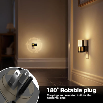 Briignite Motion Sensor Night Light,2 Pack Motion Activated Plug in Night Lights, 0-100LM Dimmable Soft White 3000K, Motion Sensor Light Indoor for Bathroom Hallway Bedroom Stairway Kid Elderly Pet