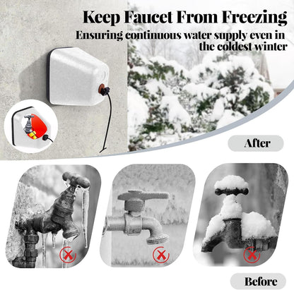 Outdoor Faucet Covers for Winter, 4 Pack Insulated Foam Faucet Cover Freeze Protection, Reusable Winter Spigot Covers Water Pipe Covers Hose Bib Covers