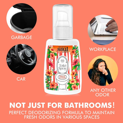 THE GOOD SOUL PROJECT Toilet Spray for Poop, Fresh Citrus, Bathroom Spray Odor Eliminator, 2Fl Oz 2 Pack