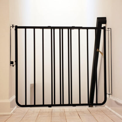 Cardinal Gates SS30 Stairway Special Baby Gate for Top of Stairs - Adjustable Indoor Dog Gate - Aluminum Metal Safety Gate for Kids & Pets - 27 to 42.5 Inches Wide - White