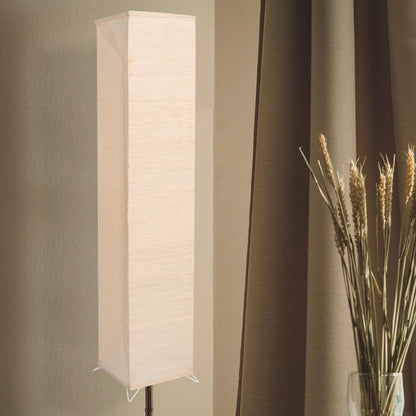 Foldable Japanese Paper Floor Lamp Shade Replacement with Soft Light for Living Room Bedroom Office - Easy Installation Modern Design 49.2X9.8X9.8In