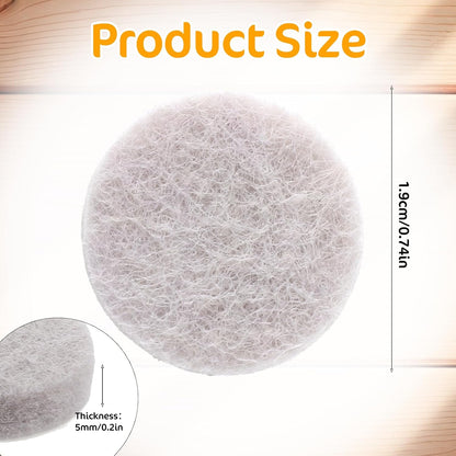 Felt Furniture Pads for Hardwood Floors - 96 Pcs Self Adhesive Chair Felt Pads, Anti Scratch Floor Protector, Furniture Sliders Moving Your Furnitures Smoothly, 3/4" Round
