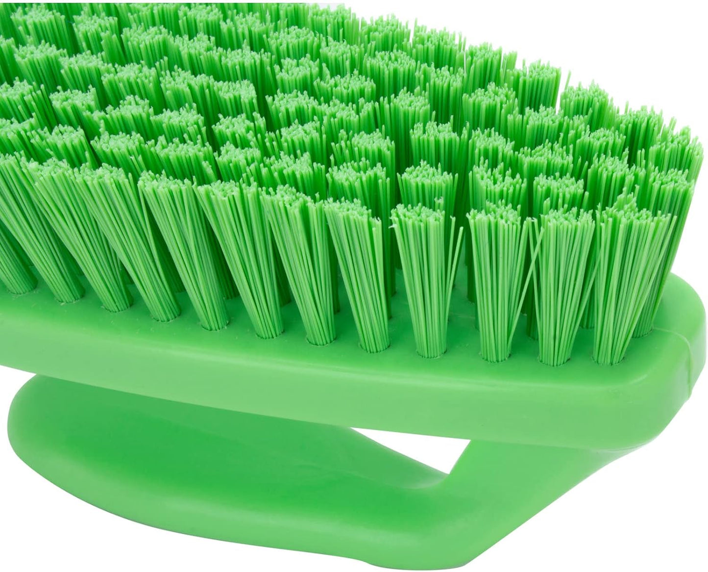 SPARTA Heavy Duty Scrub Brush, Hand Brush with Iron Shape Handle Design for Scrubbing Kitchen Pots and Pans or Bathroom Sink and Shower, 6 Inches, Black, Twin