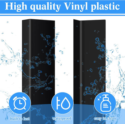 Sasylvia 10 Pcs Wall Corner Protector Guards, Vinyl 3/4 x 48 Inches Corner Trim Molding, Avoid Scratching Scuffs, Ease Install and Cleaning for Door Countertop Furniture Cabinet Protection, Clear