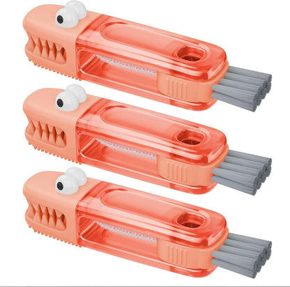 3 in 1 Cup Lid Gap Cleaning Brush Set, Multifunctional Bottle Cleaning Brush, Silicone Cup Lid Gap Cleaner, Home Kitchen Crevice Cleaning Tools (Multicolored)