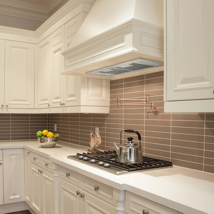 Range Hood Insert/Built-in 36 inch,Ultra Quiet Powerful Vent Hood with LED Lights, 3 Speeds 600 CFM, Stainless Steel - Akicon