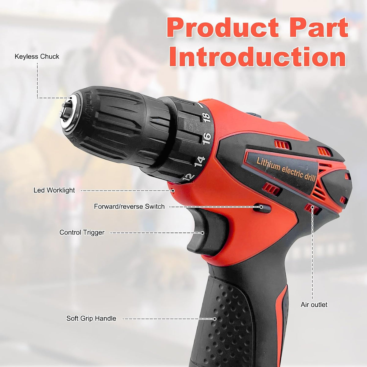 Tool Kit Basic Home Repair Tool Set,General Household Tool Kit with Plastic Tool box,Perfect for Outdoor working,Office & College Dorm.Tools mainly include hand saw,wrench,hammer,Screwdriver