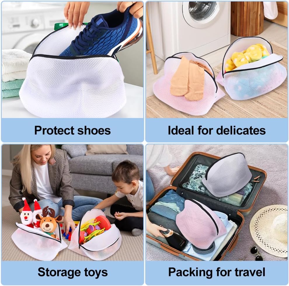 Vivifying Extra Large Mesh Laundry Bag, 2 Pack XXL Oversize Honeycomb Mesh Wash Bags for Washing Machine, Coats, Stuffed Toys, Blanket, Bedding, Sweater, Delicates Clothes (27 x 35 Inches)