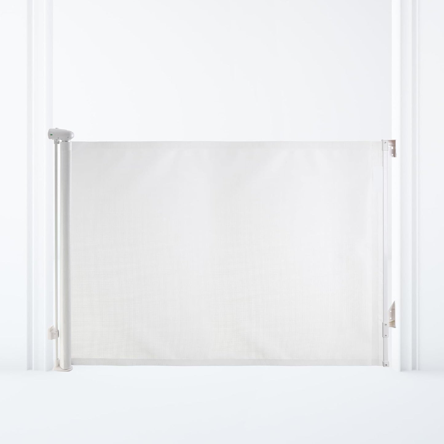 Dreambaby Glide N Hide 35'' Extra Tall, 55'' Wide Retractable Baby Gate - Ideal for Stairs, Doorways & Halls, Durable Mesh, EZY-Check Indicator, Dog & Pet Gate