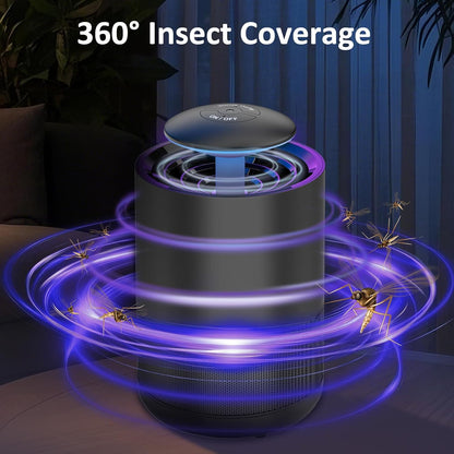 CXRUY Indoor Insect Trap - Fly Traps Catcher for Mosquito, Fruit Flies, Gnat, Moth, Fly Killer Bug Trap with UV Light Black
