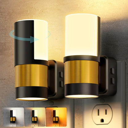 Briignite Motion Sensor Night Light,2 Pack Motion Activated Plug in Night Lights, 0-100LM Dimmable Soft White 3000K, Motion Sensor Light Indoor for Bathroom Hallway Bedroom Stairway Kid Elderly Pet