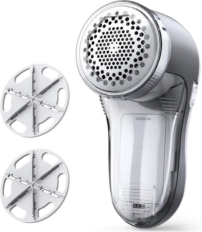 POPCHOSE Fabric Shaver, Lint Shaver for Clothing, Electric Lint Remover with 6-Leaf Blades, Sweater Defuzzer, Clothes Shaver for Couch, Furniture, Blanket, Remove Pilling, USB Rechargeable