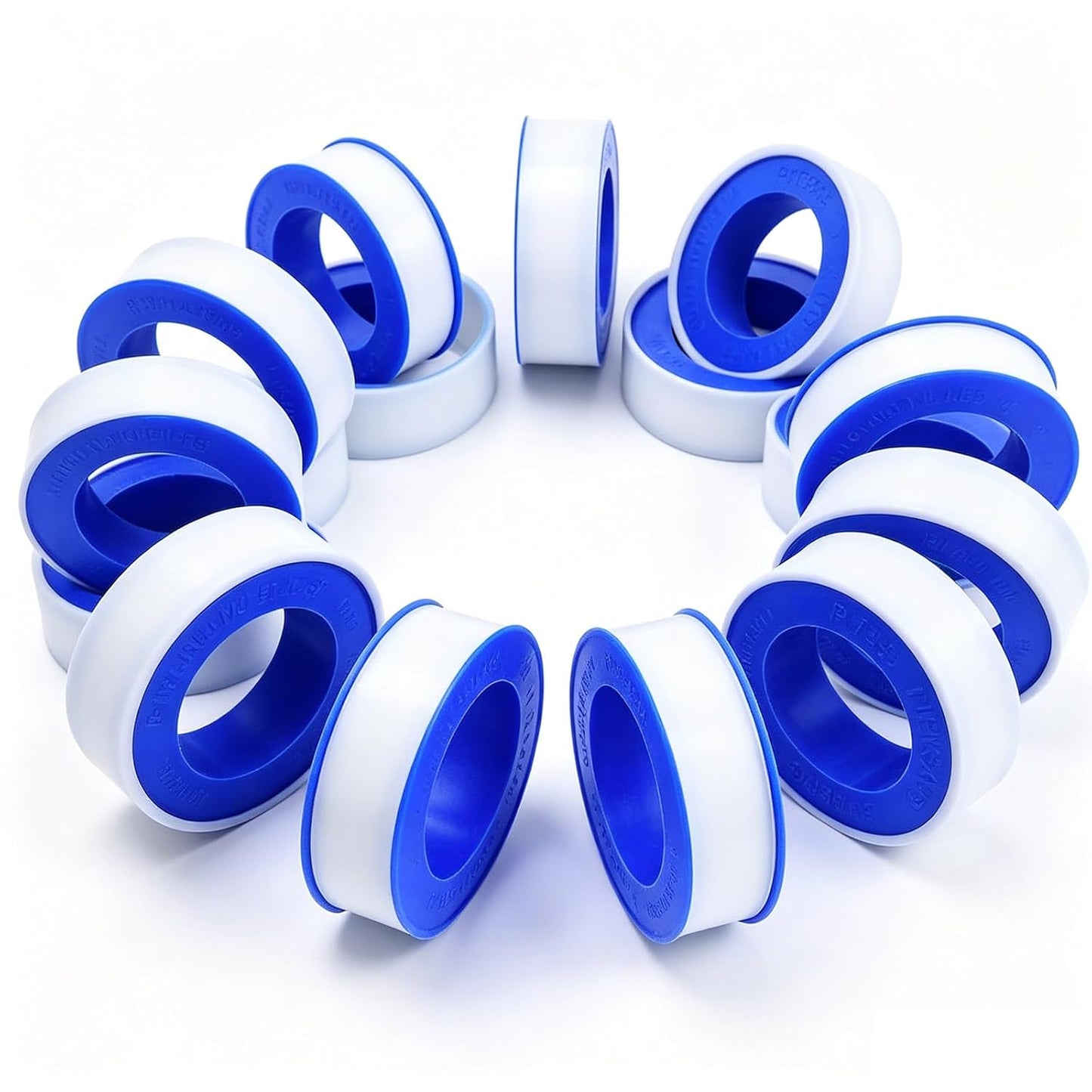 30 Rolls 1/2 Inch(W) × 394 Inches(L) Teflon Plumbers Tape | Plumbing waterproof seal tape for plumber,plumbing thread tap air head and pipe sealing.