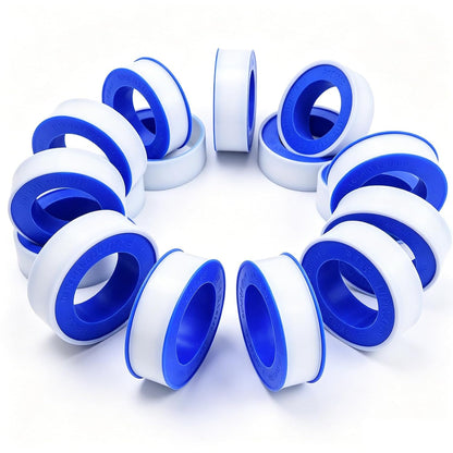 30 Rolls 1/2 Inch(W) × 394 Inches(L) Teflon Plumbers Tape | Plumbing waterproof seal tape for plumber,plumbing thread tap air head and pipe sealing.