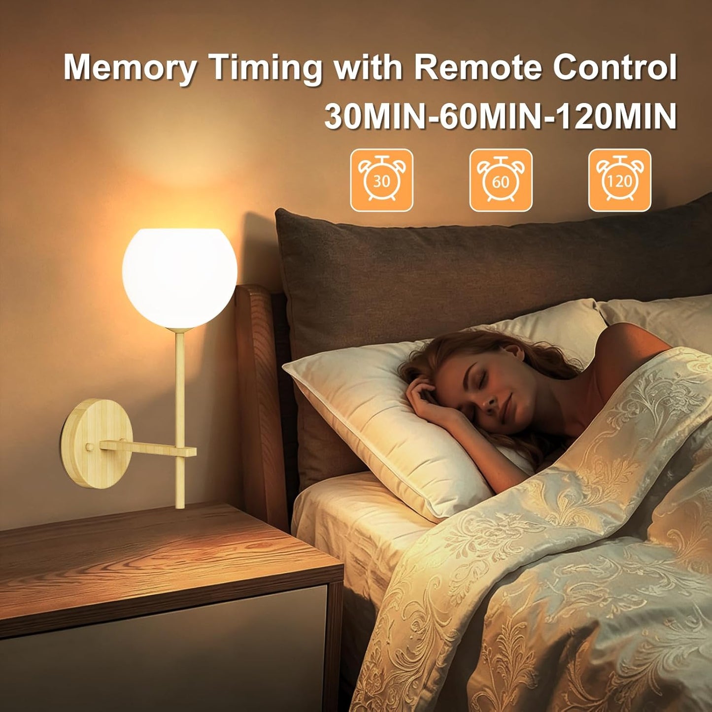 Brass Battery Operated Wall Sconces Set of 2, Rechargeable Wireless Wall Lights with Milky White Frosted Glass, 12 RGB and 3CCT Dimmable, Wall Lamps with Remote for Bedroom Living Room Hallway
