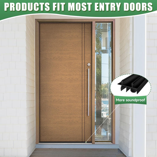 Door Draft Stopper, Cuttable Concealed Kerf/Channel Fit Under Door Seal, Draft Stopper Threshold Seal Bottom of Door Weatherstrip Kerf Weather Stripping Doors 39” Length (White, 39 inch)