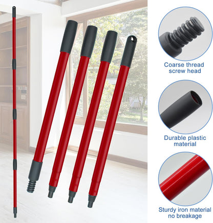 Mop Head Replacement, Base, Mop Handle for Ocedar RinseClean 2-Tank System, 2 Microfiber Mop Refills, Extendable Length 30-59" Mop Handle, Base and Scrubber for All Hard-surfaced Floor