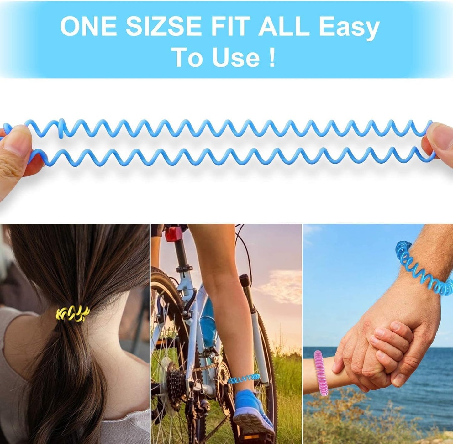 BuggyBands 48 Pack Mosquito Repellent Bracelets for Adults & Kids, Individually Wrapped, DEET Free Natural and Waterproof Bands