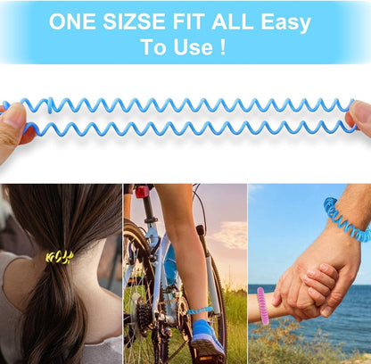 BuggyBands 48 Pack Mosquito Repellent Bracelets for Adults & Kids, Individually Wrapped, DEET Free Natural and Waterproof Bands