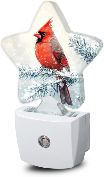 Lavender Butterfly Nightlight,Summer Flowers Star Night Lights Plug into Wall Decorations for Bedroom Bathroom,Dusk to Dawn Sensor Kitchen Hallway Stairs Energy Efficient Desk Lamp