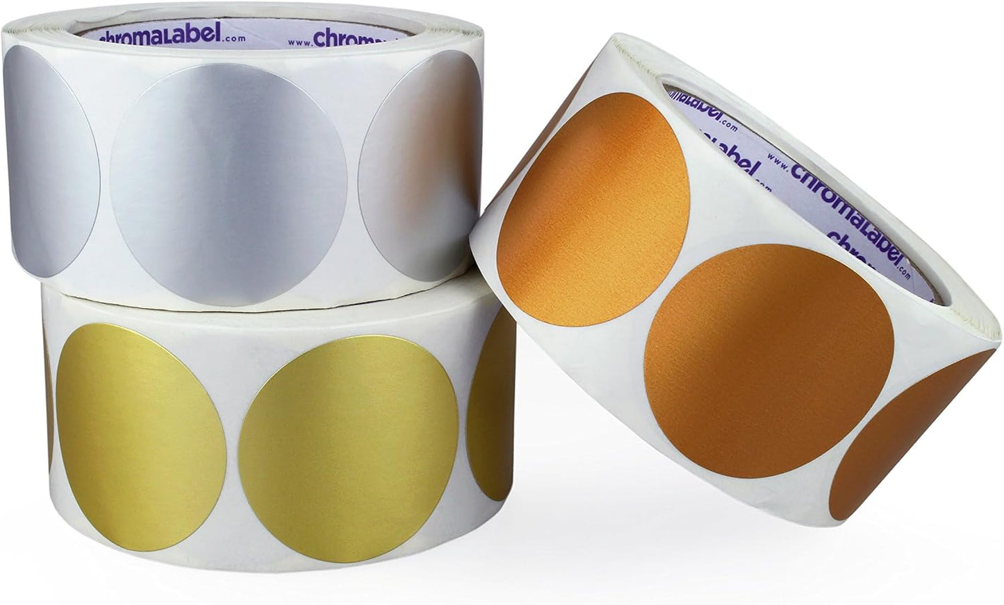 ChromaLabel 2 inch Color-Code Dot Labels | 500/Roll (Yellow)
