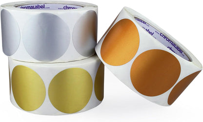 ChromaLabel 2 inch Color-Code Dot Labels | 500/Roll (Yellow)