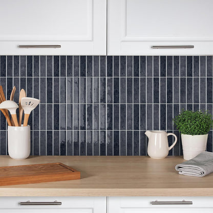 Alwayspon 10 Sheets 12x12inch Beige 3D Vinyl Backsplash Tiles, Self-Adhesive Peel and Stick Wall Tile Stickers Stick on Subway Tiles for Kitchen Bathroom Wall