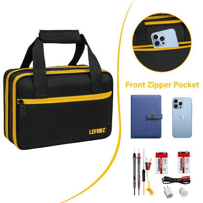 Carrying Case Compatible with Klein Tools ET310 AC/80101/80016 Circuit Breaker Finder,GFCI Outlet Tester,69149P Electrical Test Kit,Circuit Tester Storage Organizer for Digital Multimeter,Clamp Meter