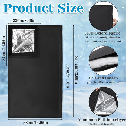 Outdoor Faucet Cover for RV Park Winter Freeze Protection 35" x 15" Long Faucet Socks Insulated Pipe Hose Bib Water Spigot Cover Reusable Faucet Protector for Outside Garden Lawn & Yard Hydrant