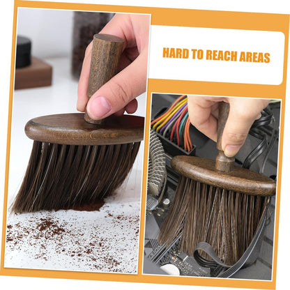 Portable Desktop Cleaning Brush with Soft Bristles for Keyboard Window Track and Narrow Crevice Cleaning Compact Dust Removal Tool for Household and Car Interior