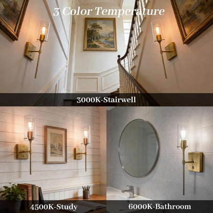Wireless Wall Sconces with Remote Control, Black Battery Operated Wall Sconces Set of 2, Rechargeable Dimmable Wall Light for Bedroom Living Room Bathroom Hallway Entryway Stairwell,3 Colors