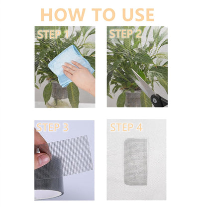 Window Screen Repair Tape Adhesive Mesh Screen Repair Patch Stickers Windows Tears and Holes Patch Kit (Gray/2 Roll, 16.4FT/2 INCH)