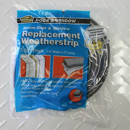 M-D Building Products, Gray 04267 M-D Epdm Adhesive Weather-Strip, 1/4 in W X 17 Ft L X 7/32 in H, 1 Pack