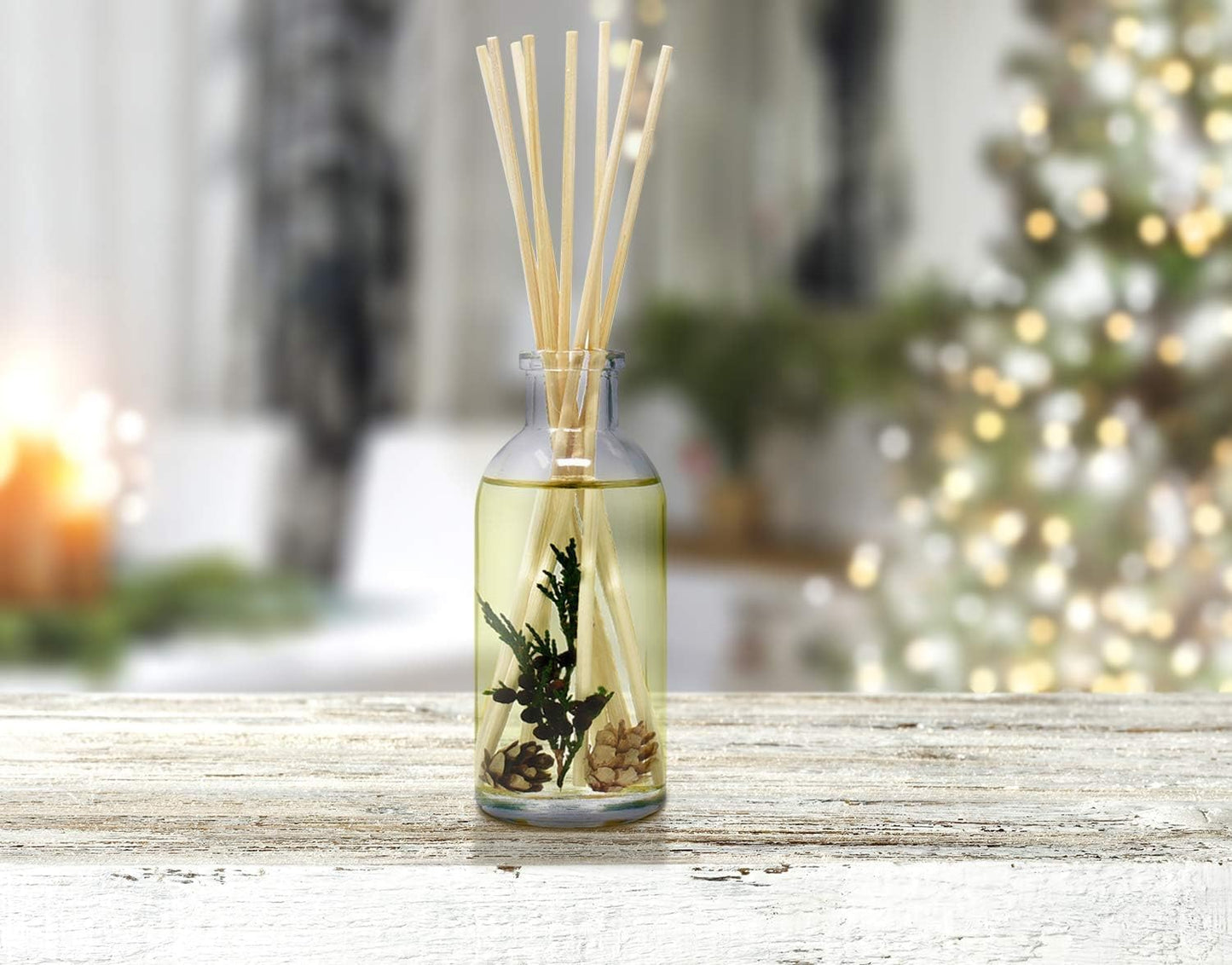 Urban Naturals Smoked Vanilla Reed Diffuser Set with Vanilla Bean, Sandalwood & Leather | Made in the USA - Colors A