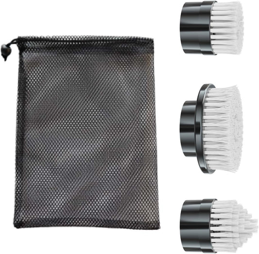3 Pcs of Brush Heads,Replacement Brush Heads Set for Electric Spin Scrubber, Cordless Power Shower Scrubber, Cleaning Brush for Bathroom Tile Sink Floor Cleaning.