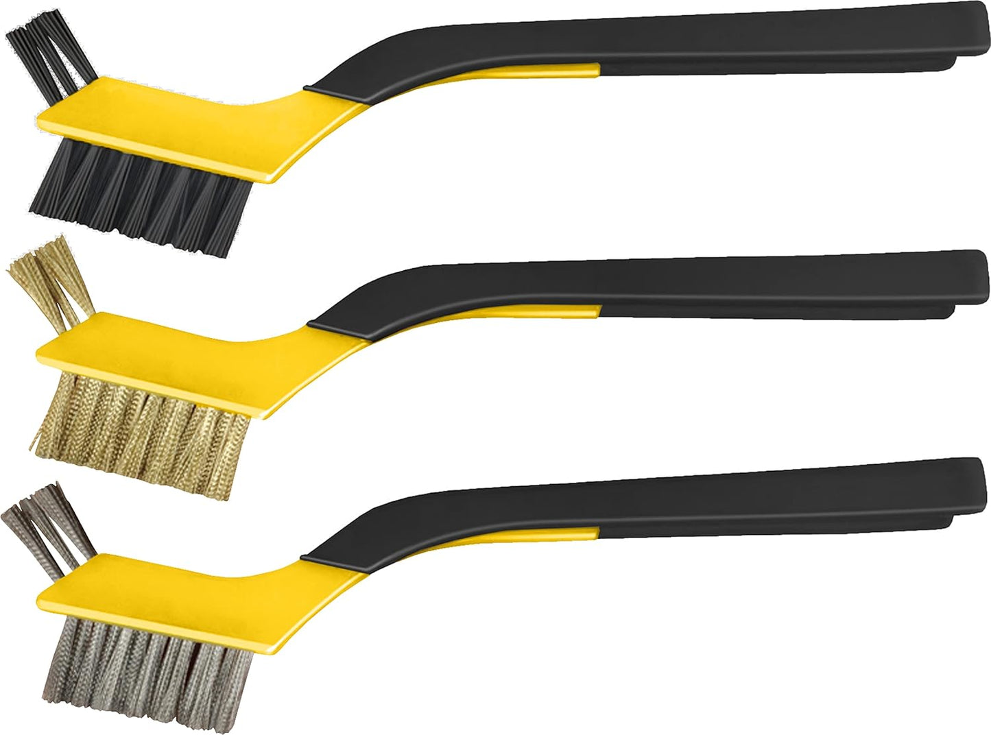 ALLWAY GB Narrow Nylon Stripper & Grout Brush | Soft-Grip Handle, Ideal for Tile and Grout