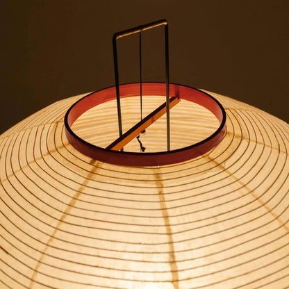 Japanese Rice Paper Floor Lamp - 3000K Color Bulb Included 49.2 Inches White Akari Standing Light - Handmade Japandi Noguchi Lamp with Lantern Lamp Shade for Bedroom Dining Room Living Room