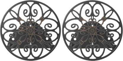 Liberty Garden Products 670 Wall Mounted Decorative Hose Butler, Holds 125-Feet of , Black