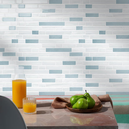 STICKGOO Peel and Stick Backsplash - 10 Sheets of 12”×12” - 3D Self Adhesive Peel and Stick Tile Backsplash for Kitchen & Bathroom