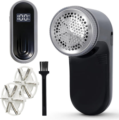 Killrose Fabric Shaver | Lint Remover with Digital Display, 6-Leaf Blade Electric Lint Shaver for Clothes, Sweaters, Furniture - 9000 RPM USB-C Rechargeable, Safe for All Fabrics