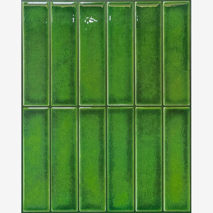 5 Sheets Peel and Stick Backsplash, Self Adhesive Wall Tiles, 3D Adhesive Tile Backsplash, 12"x12"Premium Self Adhesive Wall Tiles Peel and Stickfor Kitchen, Bathroom, RV(Spring Moss)