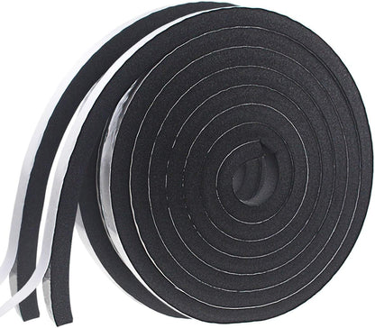 Weather Stripping Door Seal Strip for Doors and Windows, 1In x 1/8In x 33Ft x 2 Roll Foam Insulation Tape Self Adhesive,Sound Proof,Weatherstrip,Pipe Cooling, Air Conditioning Seal Strip - Colors A