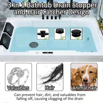 AzWzz Bathroom Sink Stopper,Sink Hair Catcher,Bathroom Sink Drain Strainer Pop Up Drain Cover Plug,Universal for 1.1 to 1.65in Sink Drain Hole