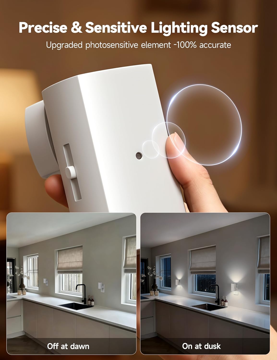 Brightown 2 Pack Night Lights Plug Into Wall, Modern Night Light with Rotating Plug, Dusk to Dawn Sensor, 0-100LM Stepless Dimming Nightlights, Home Decor for Hallway Bedroom Bathroom, Soft White
