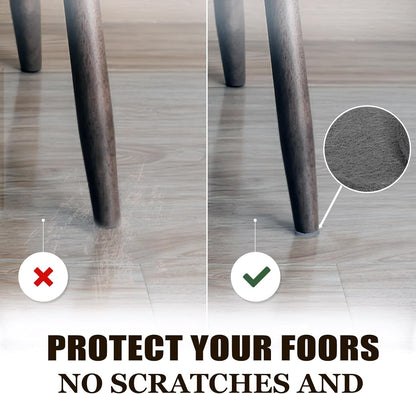 Yelanon Felt Furniture Pads for Hardwood Floors -36 Pcs 2" Premium Floor Protectors for Furniture, Felt Pads for Chair Legs, Black